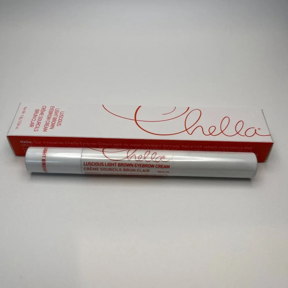 Chella Cosmetics Luscious Light Brown Eyebrow Cream - New In Box